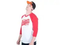Stay Strong "Ribbon Raglan" 3/4 Longsleeve - weiss/rot