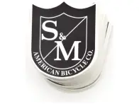 S&M Bikes "Small Shield" Sticker 100 Pack