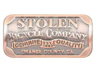 Stolen BMX "Small Crest Arched" Top Tube Badge