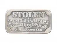 Stolen BMX "Small Crest Flat" Oberrohr Badge