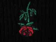 Subrosa Bikes "Rose Embroidery" T-Shirt - Black