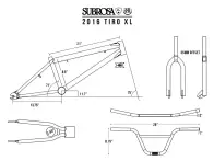 Subrosa Bikes "Tiro XL" 2016 BMX Rad - Gloss Black / Blue
