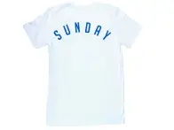 Sunday Bikes "Bullpen" T-Shirt - White/Blue
