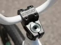 Sunday Bikes "Forecaster Aaron Ross" 2023 BMX Rad - Gloss White - Freecoaster