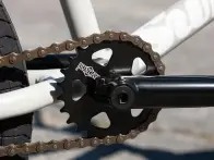 Sunday Bikes "Forecaster LHD Broc Raiford" 2022 BMX Rad - Black-Grey Fade | Freecoaster | LHD