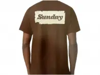 Sunday Bikes "Sticker" T-Shirt - Brown
