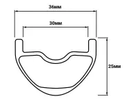 Teravail "Fluent Carbon" MTB Rim - 29" - Front