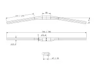 Teravail "Mica Carbon" MTB Handlebar - Ø31.8mm