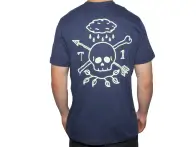 Terrible One "Rain Skull" T-Shirt - Blue