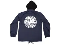 The Trip "Psych Hooded" Windbreaker Jacke - Navy Blue
