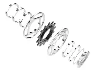 Title MTB “Single Speed ​​Spacer Set” Single Speed Conversion Kit