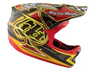 Troy Lee Designs "D3 Carbon" Fullface Helm - Longshot Red (MIPS)