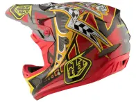 Troy Lee Designs "D3 Carbon" Fullface Helm - Longshot Red (MIPS)