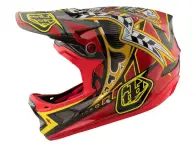 Troy Lee Designs "D3 Carbon" Fullface Helm - Longshot Red (MIPS)