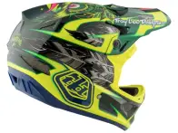 Troy Lee Designs "D3 Carbon" Fullface Helmet - Nightfall Green (MIPS)