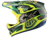 Troy Lee Designs "D3 Carbon" Fullface Helmet - Nightfall Green (MIPS)