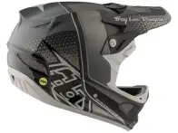 Troy Lee Designs "D3 Carbon" Fullface Helmet - Starburst Black (MIPS)