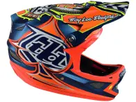 Troy Lee Designs "D3" Fullface Helm - Longshot Orange