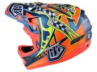 Troy Lee Designs "D3" Fullface Helm - Longshot Orange