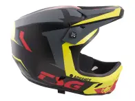 TSG "Advance Graphic Design" Fullface Helm - Buzz-Yellow-Red
