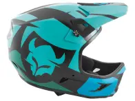 TSG "Advance Graphic Design" Fullface Helm - Interval-Green-Blue