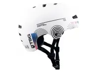 TSG "Evolution Graphic Design" BMX Helm - White Board-Cast