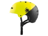 TSG "Evolution Youth Graphic Design" Helmet - Divided Acid Yellow/Black