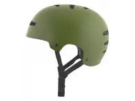TSG "Evolution Youth Solid Color" BMX Helmet - Satin Olive (Kids)