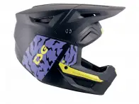 TSG "Sentinel Graphic Design" Fullface Helm - Violet Yellow Flakes