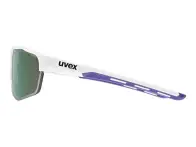uvex "axos set" Sonnenbrille - Mirror Purple Lens / White Matt