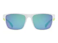 uvex "rookie" Sonnenbrille - Mirror Green Lens / White-Lime Matt (Kids)