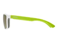 uvex "rookie" Sonnenbrille - Mirror Green Lens / White-Lime Matt (Kids)