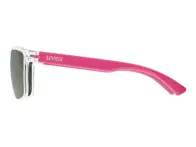uvex "rookie" Sonnenbrille - Mirror Pink Lens / Clear-Pink (Kids)