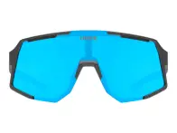 uvex "sequenze" Sonnenbrille - Mirror Blue Lens / Black Matt