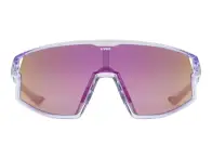 uvex "skyryse" Sonnenbrille - Mirror Lavender Lens / Clear
