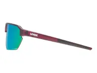 uvex "vectiv set" Sonnenbrille - Mirror Rose Lens / Cranberry Transparent Matt