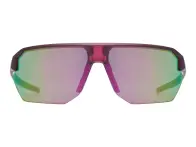 uvex "vectiv set" Sonnenbrille - Mirror Rose Lens / Cranberry Transparent Matt