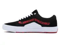 Vans "BMX Old Skool" Shoes - Marble Red/Black/White