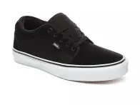 Vans "Chukka Low" Shoes - (Suede) Black/True White