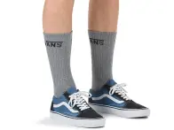 Vans "Classic Crew" Socks (3 Pair) - Heather Grey/Black