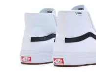 Vans "Crockett High" Shoes - White/Black/Gum