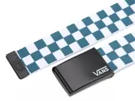 Vans "Deppster II Web" Gürtel - Blue Choral / Checkerboard