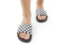Vans "La Costa Slide On" Flip-Flops - (Checkerboard) True White/Black