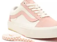 Vans "BMX Old Skool" Shoes - Peach/Marshmallow (Angie Marino)