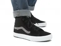 Vans "BMX Sk8-Hi" Shoes - Black/White/Grey