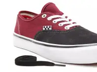 Vans "Skate Authentic" Shoes - Asphalt/Pomegranate