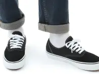 Vans "Skate Authentic" Shoes - Black/White
