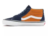 Vans "Skate Grosso Mid" Shoes - Navy/Orange