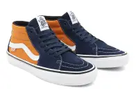 Vans "Skate Grosso Mid" Shoes - Navy/Orange