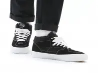 Vans "Skate Half Cab" Shoes - Black/White